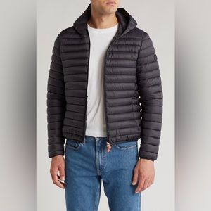 NWT SAVE THE DUCK MEN DONALD HOODED PUFFER JACKET SIZE L